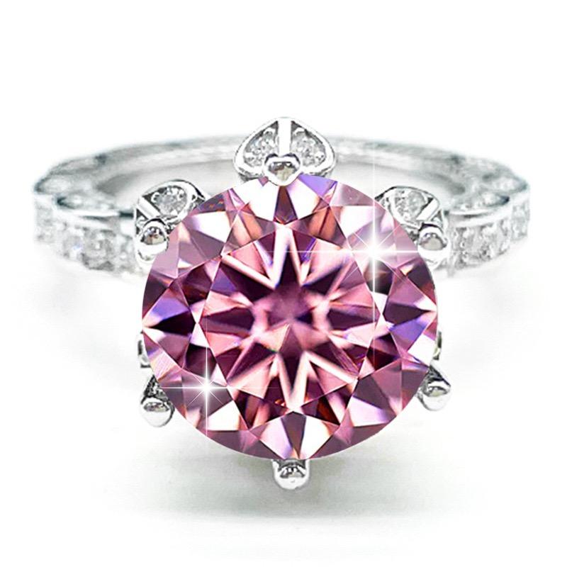 【#Y114】 (Marigold) 925 Sterling Silver Synthetic Moissanite rings