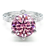 【#Y114】 (Marigold) 925 Sterling Silver Synthetic Moissanite rings