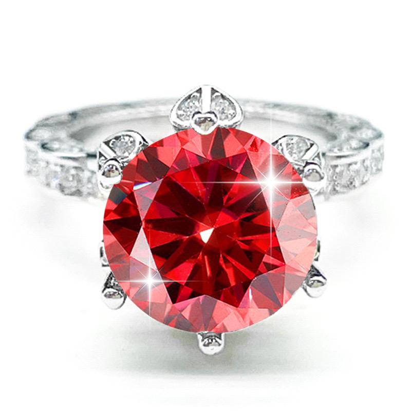 【#Y114】 (Marigold) 925 Sterling Silver Synthetic Moissanite rings