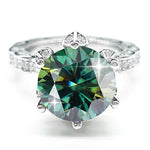 【#Y114】 (Marigold) 925 Sterling Silver Synthetic Moissanite rings