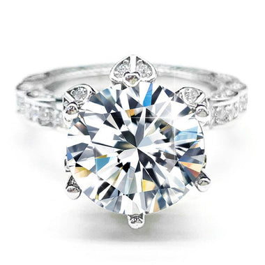 【#Y114】 (Marigold) 925 Sterling Silver Synthetic Moissanite rings