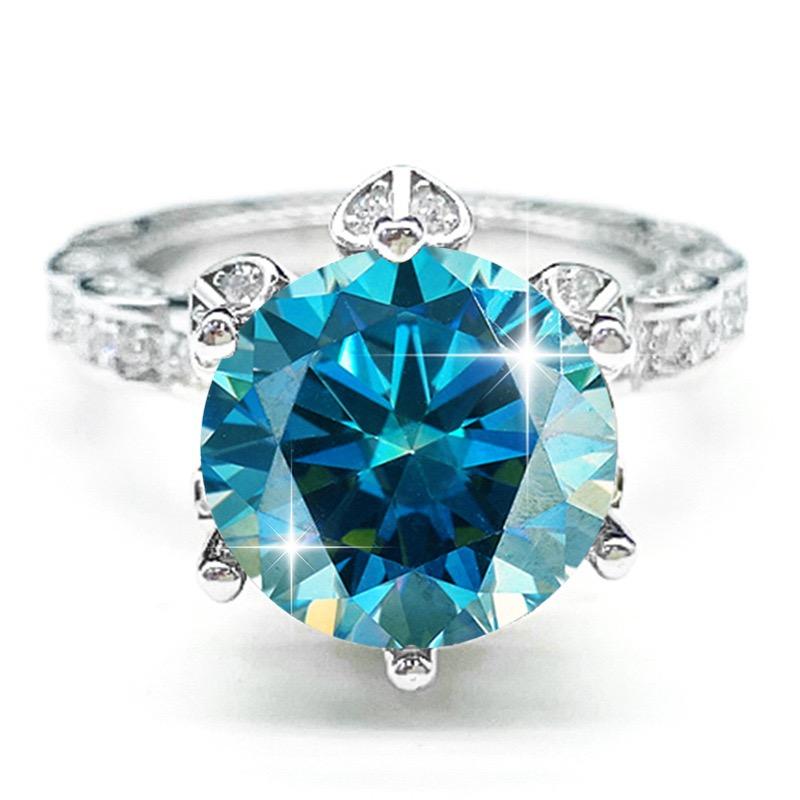 【#Y114】 (Marigold) 925 Sterling Silver Synthetic Moissanite rings