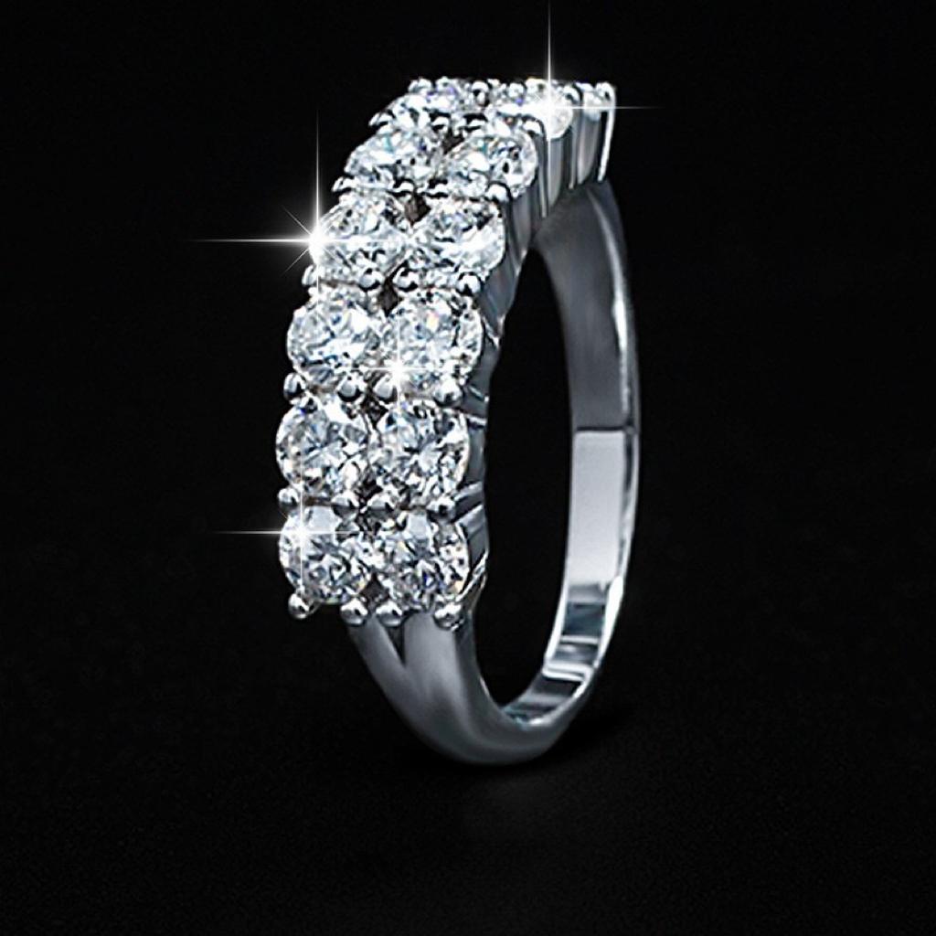 【#Y115】 (Gaia) 925 Sterling Silver Synthetic Moissanite rings
