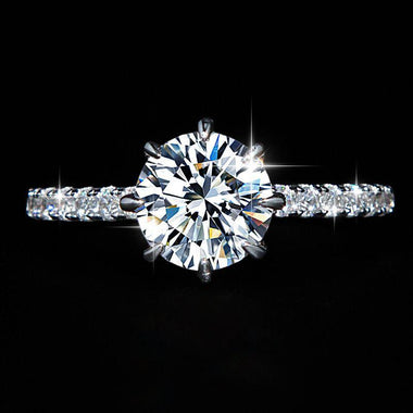 【#Y116】 (Avery) 925 Sterling Silver Synthetic Moissanite rings
