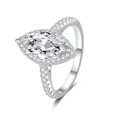 【#Y122】(Xena)925 Sterling Silver Synthetic Moissanite Ring