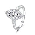 【#Y122】(Xena)925 Sterling Silver Synthetic Moissanite Ring