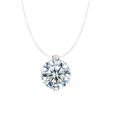 【#Y124】 (Tears) 925 Sterling Silver Synthetic Moissanite necklace
