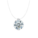 【#Y124】 (Tears) 925 Sterling Silver Synthetic Moissanite necklace