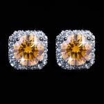 【#Y126】(Alma)925 Sterling Silver Synthetic Moissanite earrings