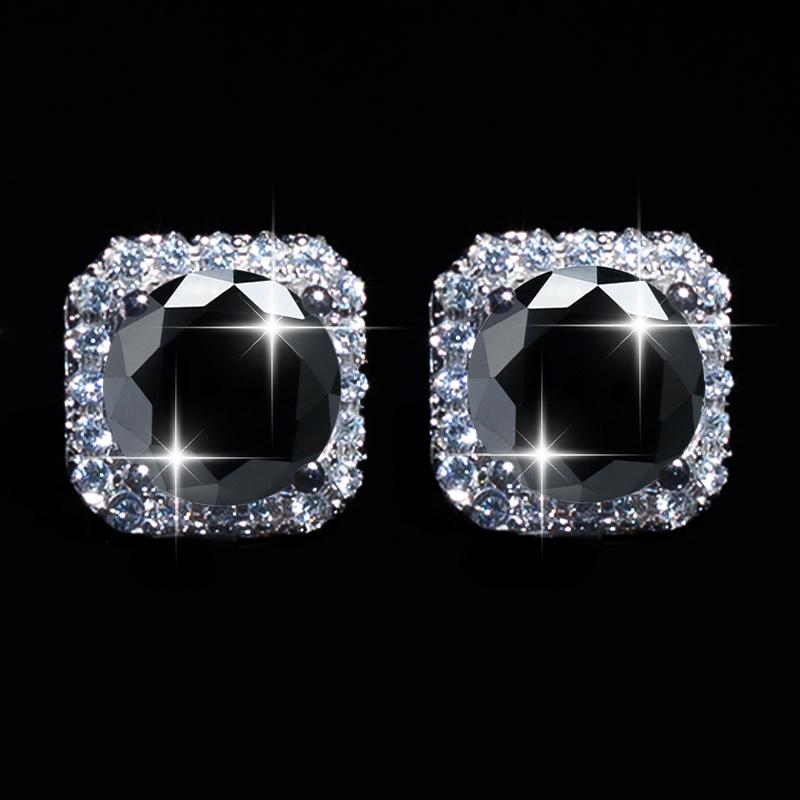 【#Y126】(Alma)925 Sterling Silver Synthetic Moissanite earrings
