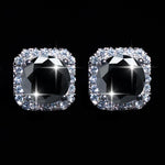 【#Y126】(Alma)925 Sterling Silver Synthetic Moissanite earrings