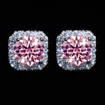 【#Y126】(Alma)925 Sterling Silver Synthetic Moissanite earrings