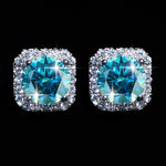 【#Y126】(Alma)925 Sterling Silver Synthetic Moissanite earrings
