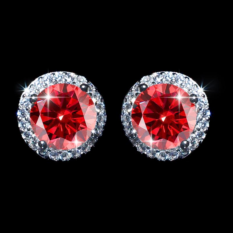 【#Y127】(Terry)925 Sterling Silver Synthetic Moissanite earrings