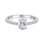 【#Y130】 (Ashley) 925 Sterling Silver Synthetic Moissanite rings