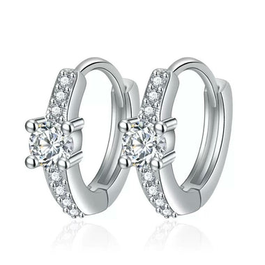 【#Y69】(Faith)925Sterling Silver Synthetic Moissanite earrings