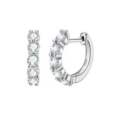 【#Y70】(Nina)925Sterling Silver Synthetic Moissanite earrings