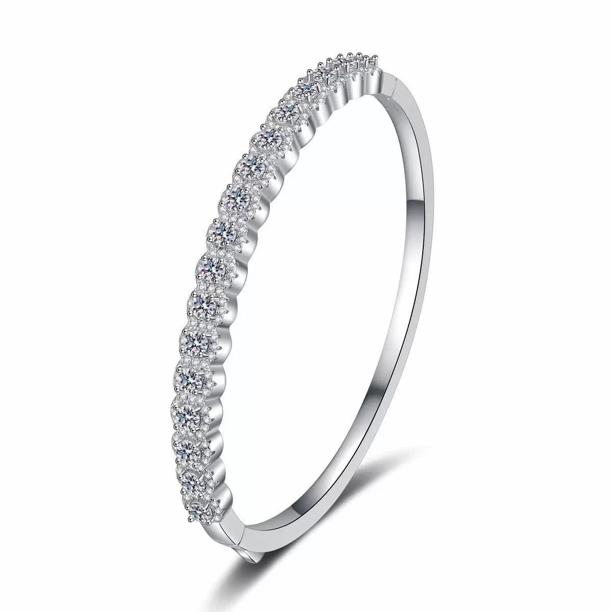 【#Y80】(Portia)925 Sterling Silver Synthetic Moissanite bracelet