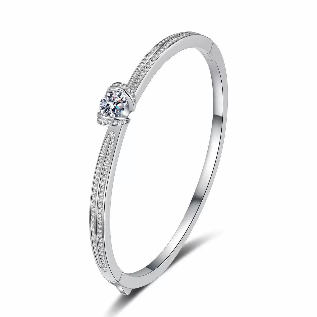 【#Y81】(Wren)925 Sterling Silver Synthetic Moissanite bracelet