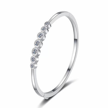 【#Y82】(Eden)925 Sterling Silver Synthetic Moissanite Bracelets