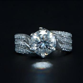 【#Y93】(Rosalie) 925 Sterling Silver Synthetic Moissanite rings