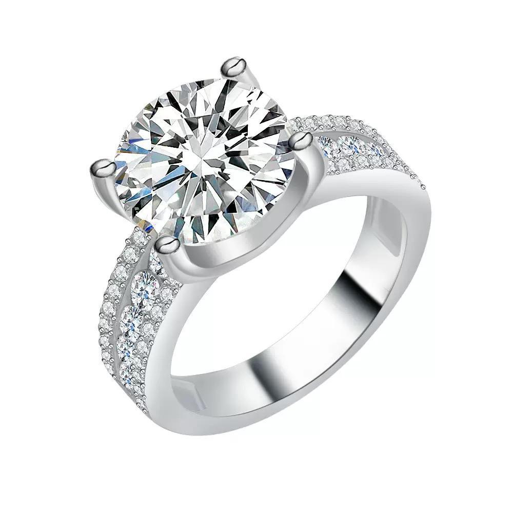 【#Y94】(Esme) 925 Sterling Silver Synthetic Moissanite rings