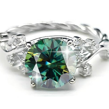 【#Y96】(Billy) 925 Sterling Silver Synthetic Moissanite rings