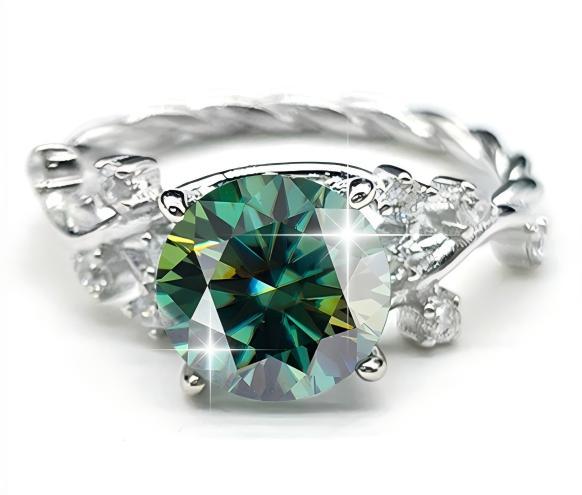【#Y96】(Billy) 925 Sterling Silver Synthetic Moissanite rings