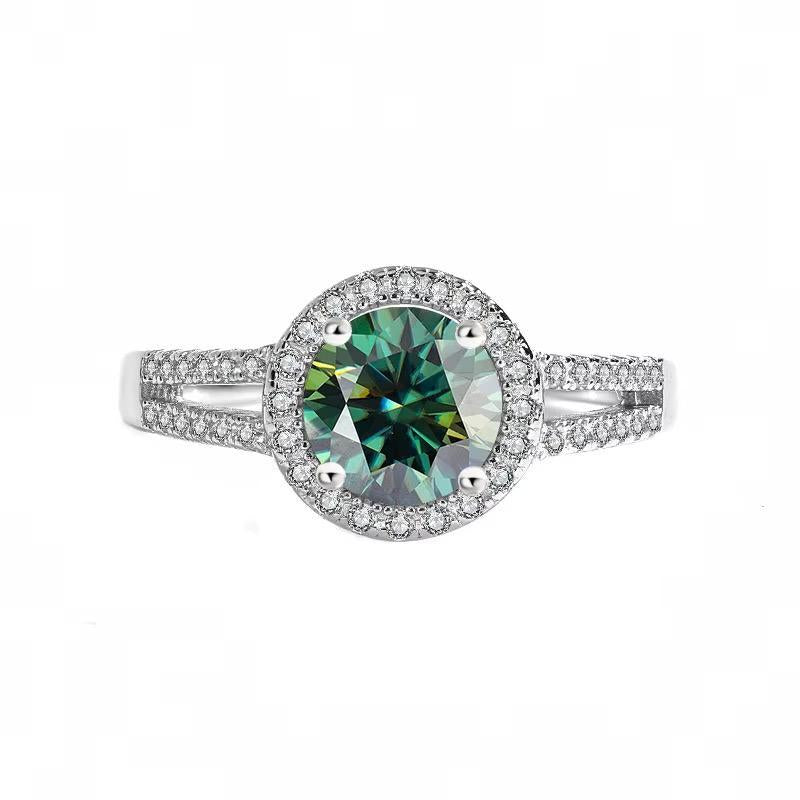 【#Y44】(Zeki) 925 Sterling Silver Synthetic Moissanite Ring
