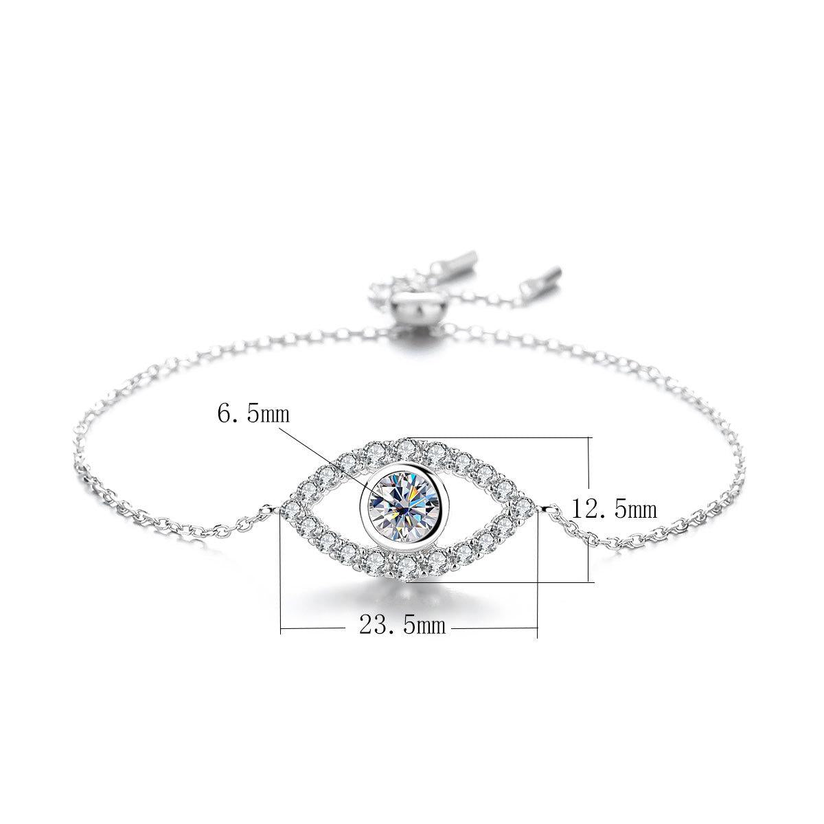 【#A543】(Kerwin)925 SterlingSilver Synthetic Moissanite bracelet