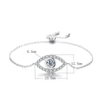 【#A543】(Kerwin)925 SterlingSilver Synthetic Moissanite bracelet