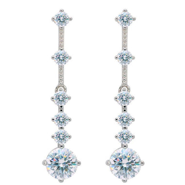 【#A538】(Cameron)925Sterling Silver Synthetic Moissanite earrings