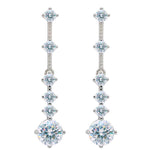 【#A538】(Cameron)925Sterling Silver Synthetic Moissanite earrings