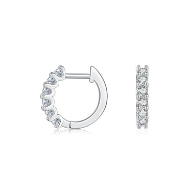【#41】(Colin)925Sterling Silver Synthetic Moissanite earrings
