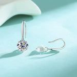 【#A379】(Craig)925Sterling Silver Synthetic Moissanite earrings