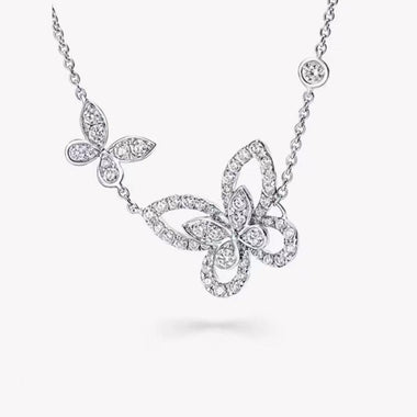 【#H217】(Eda)925 Sterling Silver Synthetic Moissanite Necklace