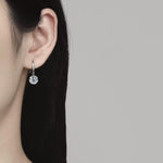 【#A379】(Craig)925Sterling Silver Synthetic Moissanite earrings