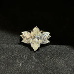 【#535】(Arvin) 925 Sterling Silver Synthetic Moissanite Ring