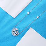 【#A541】 (Watts) 925 Sterling Silver Synthetic Moissanite Necklace