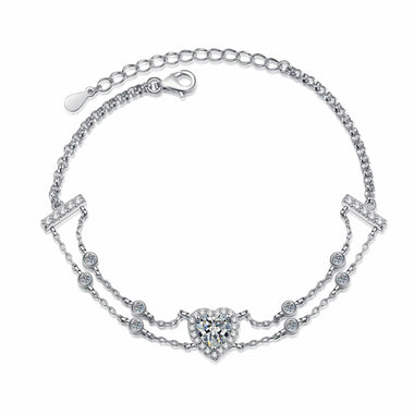 【#47】(Isla)925 SterlingSilver Synthetic Moissanite bracelet