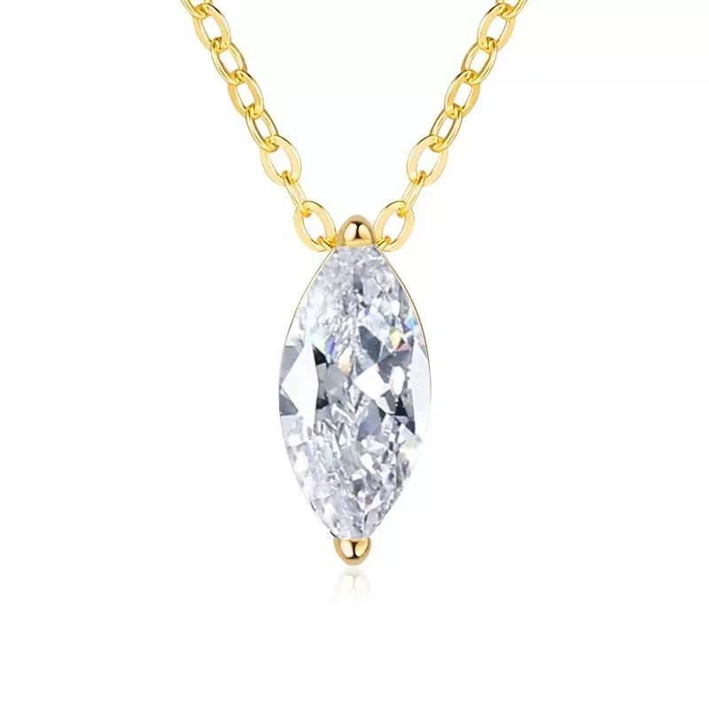 【#A375】（‌Peter‌）925 Sterling Silver Synthetic Moissanite necklace